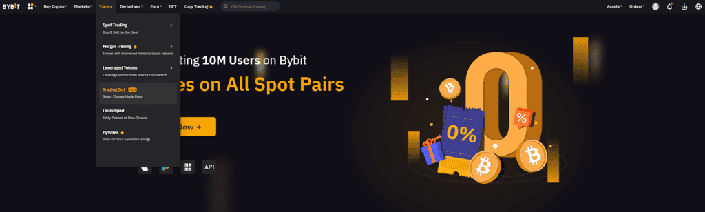 ใช้บอทเทรดสปอตง่าย ๆ ไม่มีค่าธรรมเนียม ด้วย Grid Bot จาก Bybit