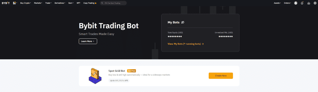 ใช้บอทเทรดสปอตง่าย ๆ ไม่มีค่าธรรมเนียม ด้วย Grid Bot จาก Bybit