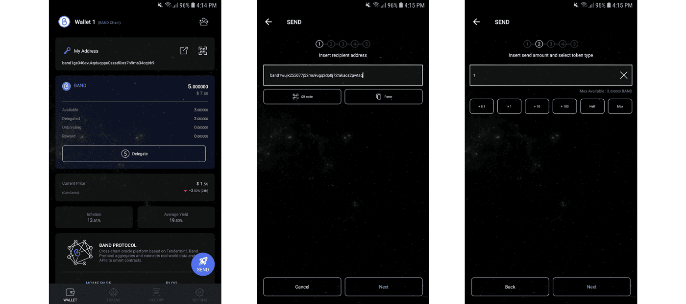 [รีวิว] ขั้นตอนการ Staking เหรียญ Band เพื่อรับปันผล ผ่าน CosmoScan และ Mobile App