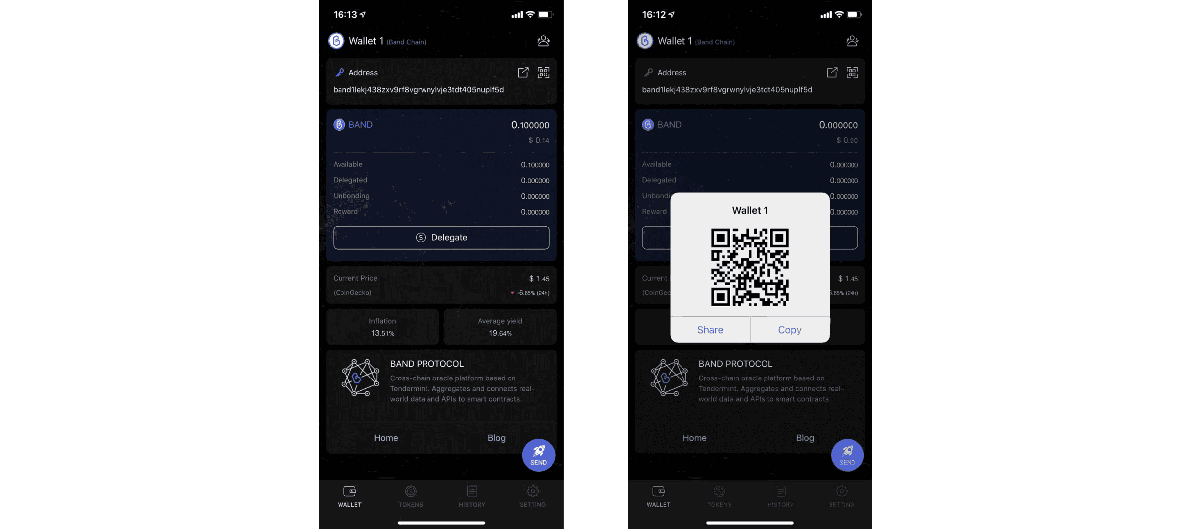 [รีวิว] ขั้นตอนการ Staking เหรียญ Band เพื่อรับปันผล ผ่าน CosmoScan และ Mobile App