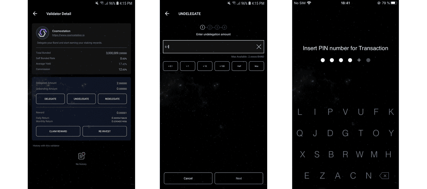 [รีวิว] ขั้นตอนการ Staking เหรียญ Band เพื่อรับปันผล ผ่าน CosmoScan และ Mobile App