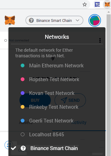[รีวิว] การเปลี่ยนไป Binance Smart Chain บน MetaMask สำหรับทำ Yield Farming