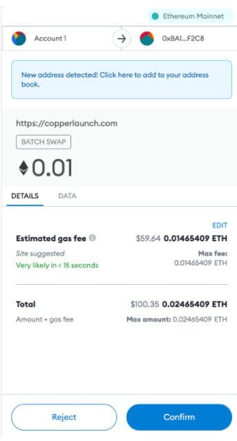 มารู้จักกับ Copper Launch แพลตฟอร์มประมูลเหรียญยอดนิยมแห่ง ETH Chain