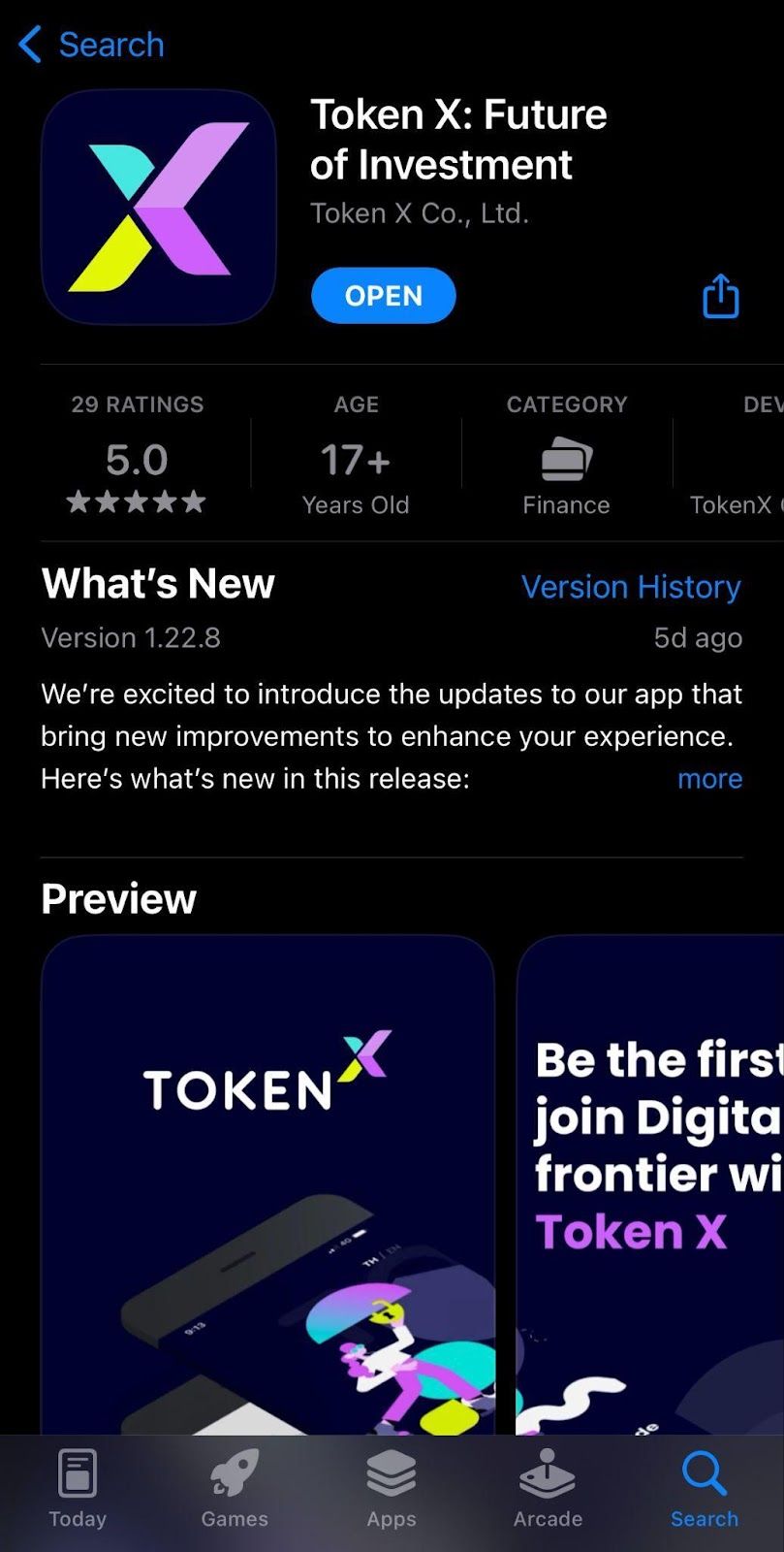เปิดตัว “Token X App” แอปการลงทุนสำหรับโทเคนดิจิทัล