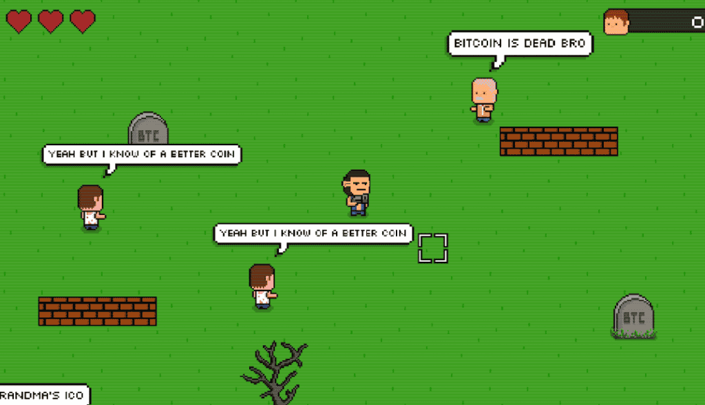 “Bitcoin is dead, bro”: ผู้ใช้ Reddit เปิดตัวเกมส์ที่ผู้เล่นจะได้เล่นเป็นซาโตชิ...ไล่ยิงพวกที่ชอบด่า Bitcoin