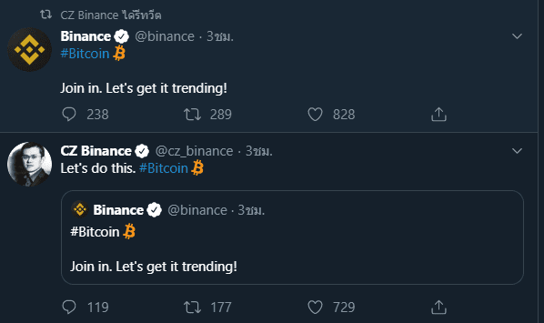 สาวก Bitcoin เฮ!! ทวิตเตอร์เพิ่มสัญลักษณ์ Bitcoin เข้ามาแล้ว