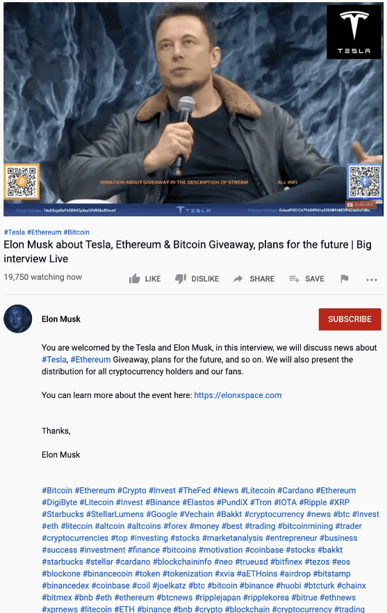 ระวัง!! การหลอกลวงขโมย Bitcoin แอบอ้างชื่อ Microsoft US กำลังระบาดใน Youtube