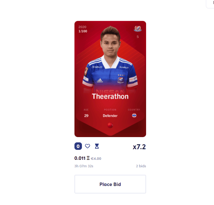เกมฟุตบอลแฟนตาซีบน Blockchain ประกาศรองรับ J.League ของญี่ปุ่น มาพร้อมนักเตะไทยอย่าง "อุ้ม" ธีราทร และ "มุ้ย" ธีรศิลป์