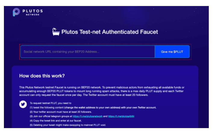 Plutos Network เปิดตัวผลิตภัณฑ์ "Faucet Airdrop" และ "Staking"