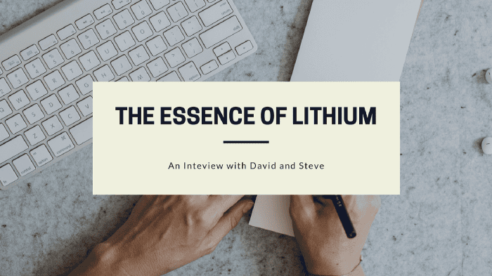 David และ Steve ผู้ร่วมก่อตั้ง Lithium Finance