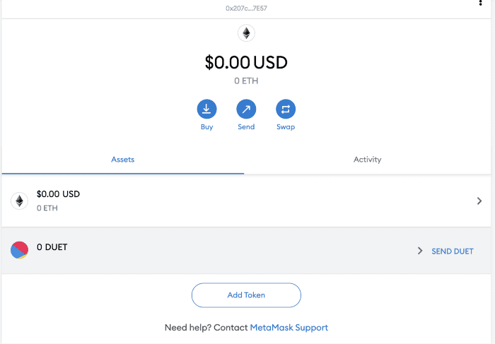 คำแนะนำการเคลม DUET Airdrop สำหรับผู้ชนะใน CoinMarketCap Airdrop
