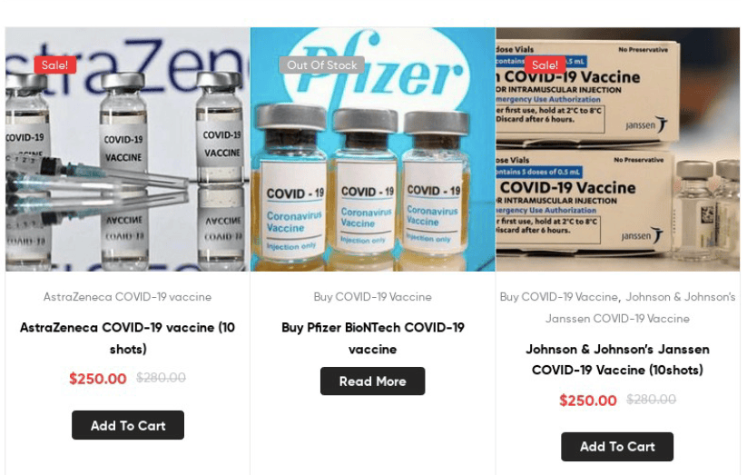 ใบรับรองวัคซีน COVID-19 ปลอม รวมถึงวัคซีนที่ถูกขโมย มีวางขายบน Darkweb และรับชำระเป็น BTC และ ETH