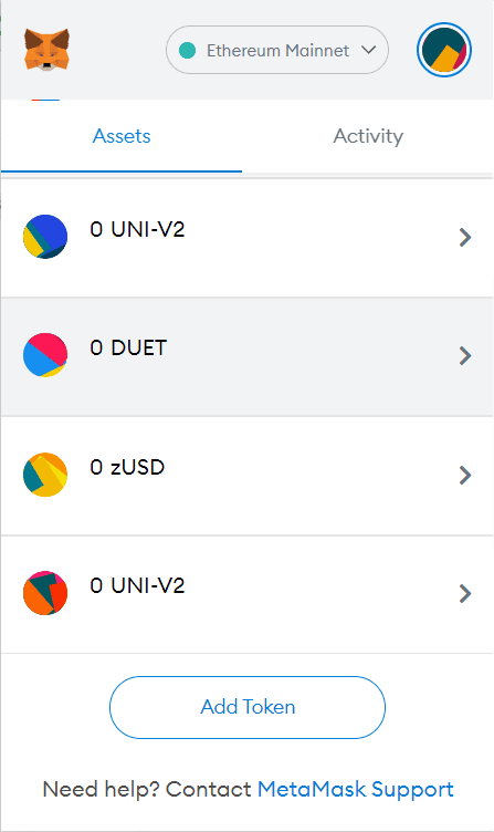 คู่มือการใช้ Zerogoki โปรโตคอลทดลองนำร่องของ Duet Protocol