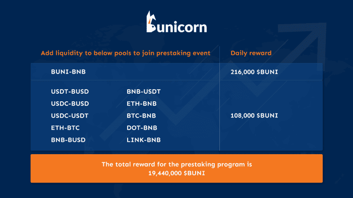 Bunicorn เปิดตัว Mainnet & ประกาศโปรแกรม Incentivized Liquidity Bootstrapping