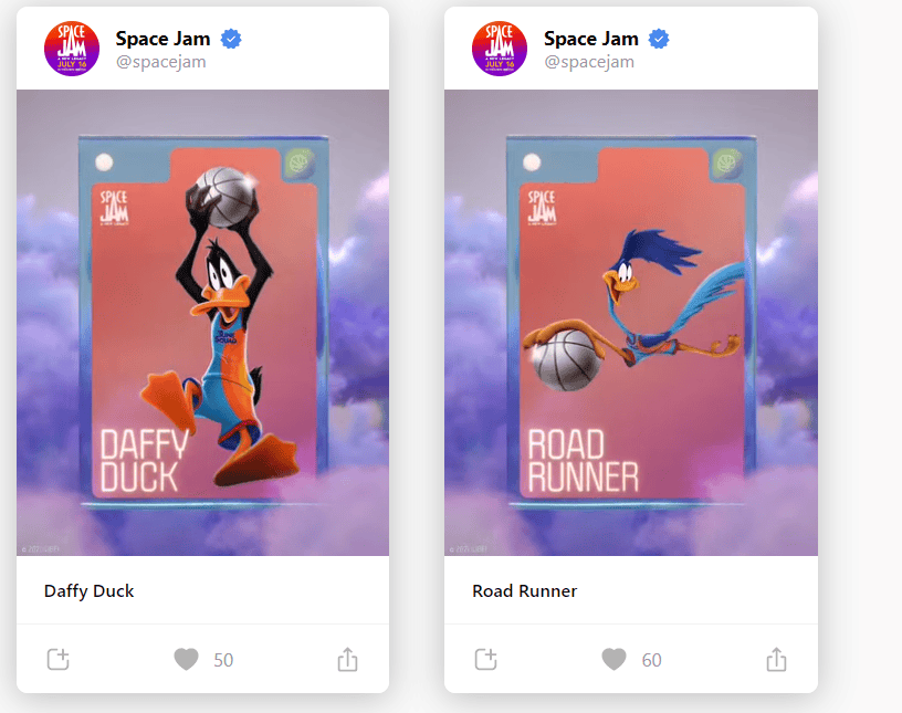Warner Bros ค่ายหนังยักษ์ใหญ่ของโลก เปิดตัว NFT "Space Jam: A New Legacy"นำโดย เลอบรอน เจมส์ และตัวละครจากลูนี่ตูนส์