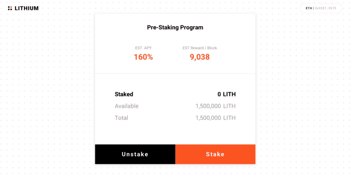 Lithium Finance เปิดตัวโปรแกรม Staking Reward ในวันที่ 5 สิงหาคม