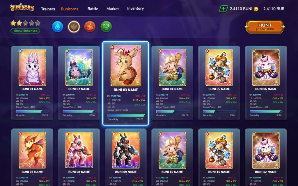 Bunicorn : Play-to-earn NFT RPG เปิดตัวอย่างเป็นทางการแล้ว