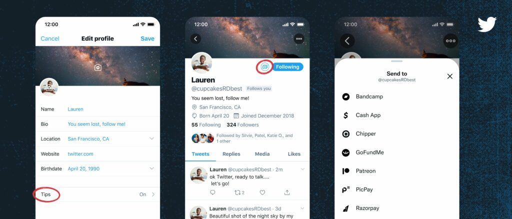 Twitter เปิดตัวการให้ทิปด้วย Bitcoin แก่ผู้ใช้ iOS ผ่าน Lightning Network
