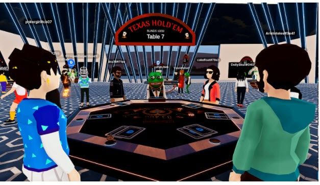 เหล่าผู้เล่นโป๊กเกอร์ใน Decentraland กำลังครองเมตาเวิร์ส