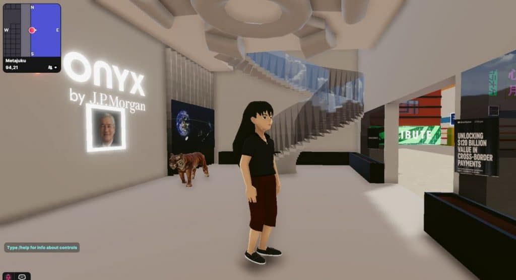 JPMorgan เปิดตัวเลานจ์ใน Metaverse ของ Decentraland