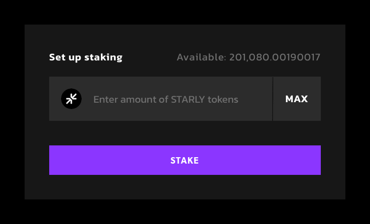 เผยรายละเอียดเกี่ยวกับการ Stake โทเค็น STARLY