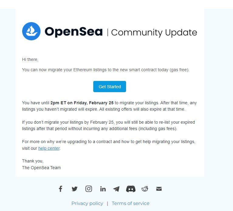 แจ้งเตือน! มีข่าวลือพบช่องโหว่ในสัญญาใหม่ของ Opensea นำไปสู่การขโมย NFT จำนวนมาก
