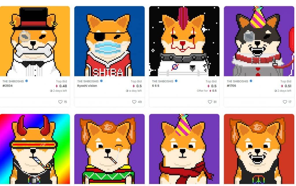 Shiba Inu NFT (Shiboshis) ลดลง 70% ตั้งแต่ ทำสถิติสูงสุดตลอดกาล