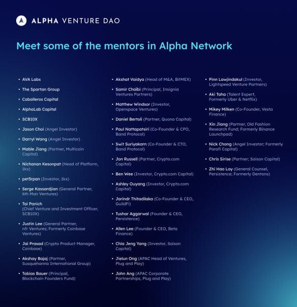 Alpha Finance Lab ร่วมกับสถาบันชั้นนําระดับโลก รีแบรนด์และขยายโครงการบ่มเพาะบริษัทพัฒนาคริปโต ภายใต้ชื่อใหม่ Alpha Venture DAO