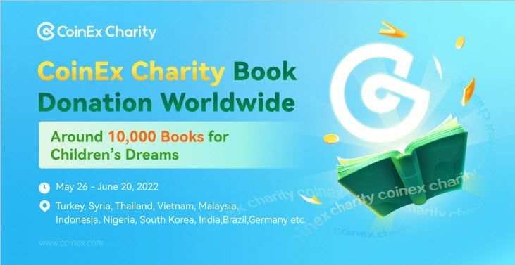 CoinEx Charity Book Donation Worldwide : หนังสือกว่า 10,000 เล่มเพื่อความฝันของเด็ก