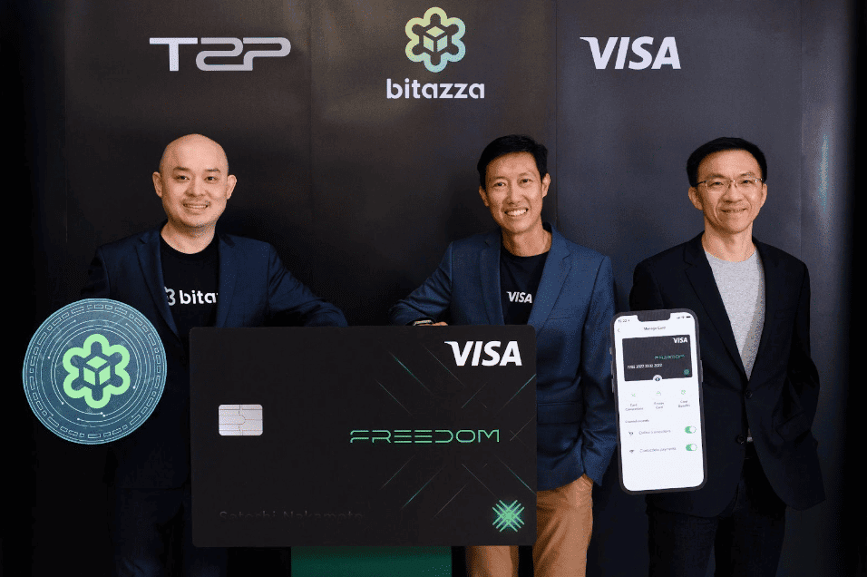 บิทาซซ่า ทีทูพี และ วีซ่า เปิดตัว Freedom บัตรวีซ่าใบแรกที่ให้อิสระในการเติมเงินทุกที่ทุกเวลา