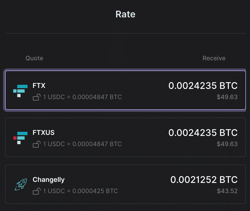 วิธี Swap ใน Ledger Live ผ่าน FTX
