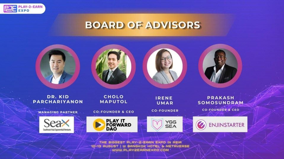 งาน Play-2-Earn Crypto Expo ที่ใหญ่ที่สุดในเอเชียกำลังจะเริ่มขึ้นใน กรุงเทพฯ วันที่ 10 ถึง 13 สิงหาคมนี้