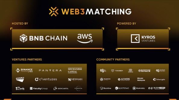 WEB3 MATCHING - กิจกรรม Web3 สุดพิเศษโดย AWS, BNB Chain และ Kyros Ventures