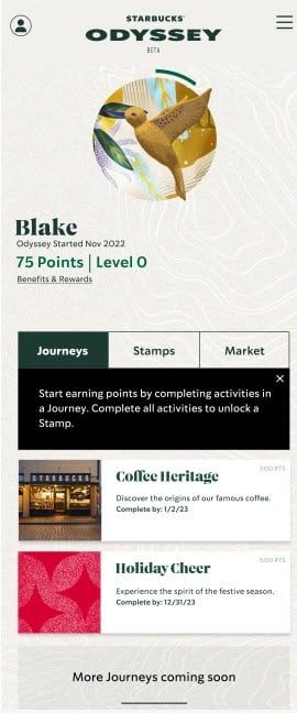 Starbucks NFT เปิดทดสอบช่วงเบต้าให้กับกลุ่มผู้ทดสอบในสหรัฐอเมริกาแล้ว