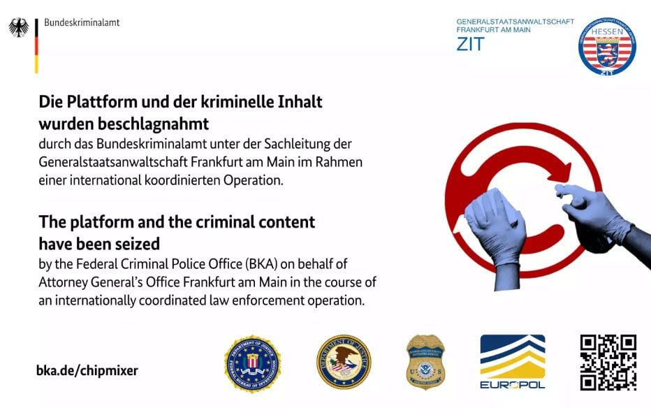 Europol ยึดเงิน 46 ล้านดอลลาร์จาก ChipMixer ผู้ให้บริการปกปิดธุรกรรม Crypto