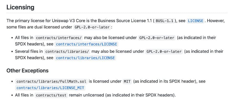 Code Uniswap v3 สามารถ Fork ได้ฟรีแล้ว หลังจาก BSL หมดอายุ