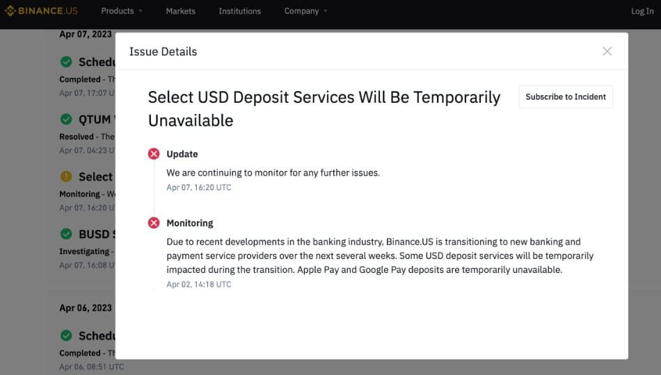 Binance US ยังหาพันธมิตรธนาคารในสหรัฐฯรายใหม่ไม่ได้ : Wall Street Journal รายงาน