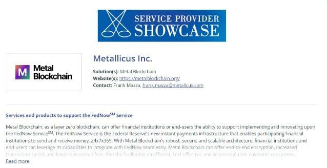 “FedNow” ระบบ Real-Time Payments ของเฟด เผยรายชื่อ "early adopters" พบว่ายังไม่มีเครือข่ายบล็อกเชน แต่อาจรวมในภายหลัง