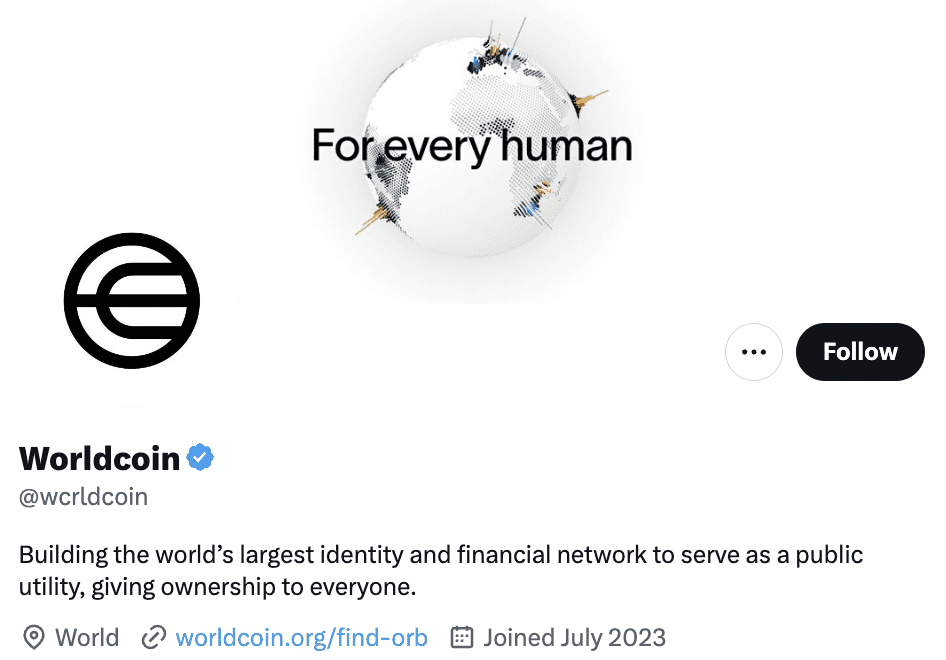 เตือนระวัง!! บัญชีทวิตเตอร์ปลอม แอบอ้างเป็น Worldcoin หลอกแจก Airdrop