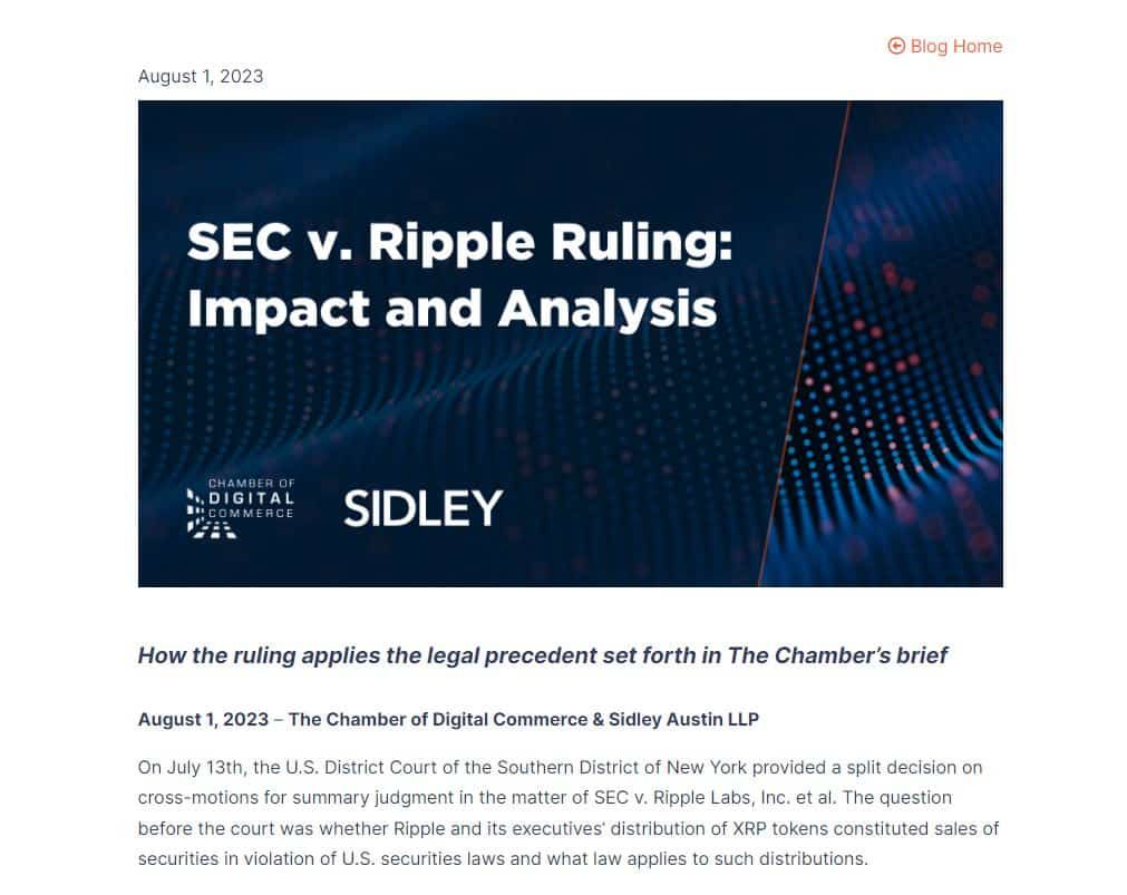CDC ออกรายงานเน้นย้ำถึงความสำคัญของคำตัดสินของผู้พิพากษาในคดี Ripple
