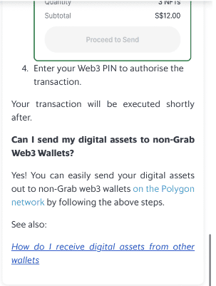 Grab แอปสั่งอาหาร - เรียกแท็กซี่ ชื่อดัง เพิ่มการรองรับบริการกระเป๋า Web3 รวมถึง NFT ในสิงคโปร์