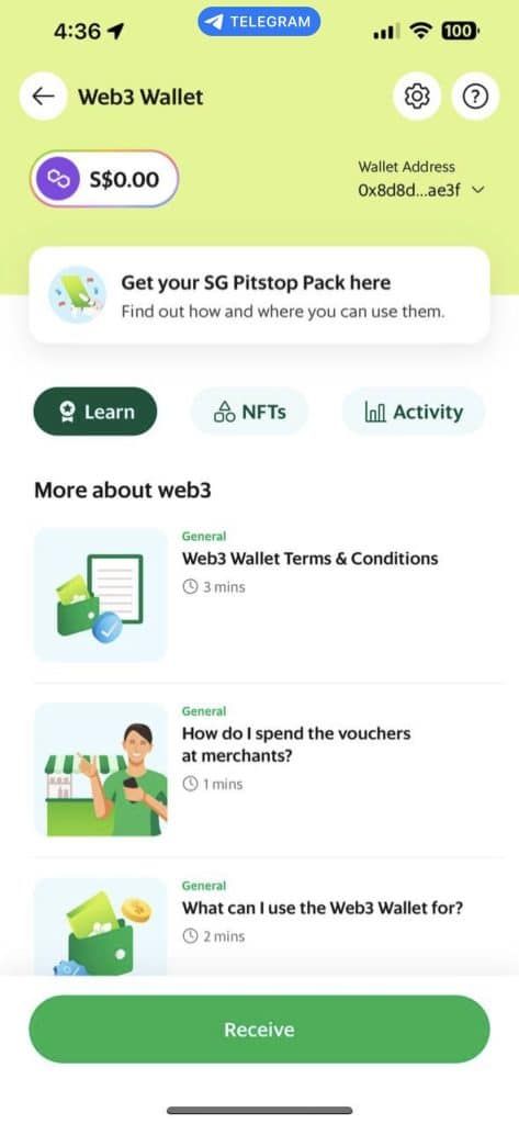 Grab แอปสั่งอาหาร - เรียกแท็กซี่ ชื่อดัง เพิ่มการรองรับบริการกระเป๋า Web3 รวมถึง NFT ในสิงคโปร์