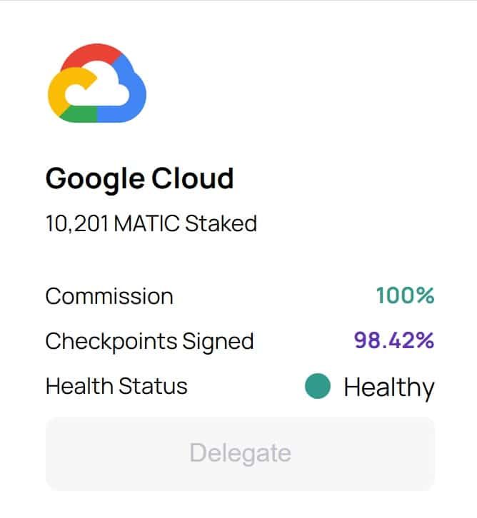 Polygon Labs ประกาศว่า Google Cloud เข้าร่วมกับเครือข่าย Polygon ในฐานะ Validator