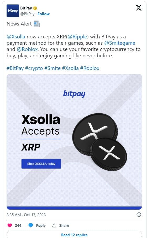 Roblox แพลตฟอร์มเกมที่มีผู้เล่นกว่า 200 ล้านคนต่อเดือน รองรับ XRP เป็นวิธีการชำระเงินแล้ว