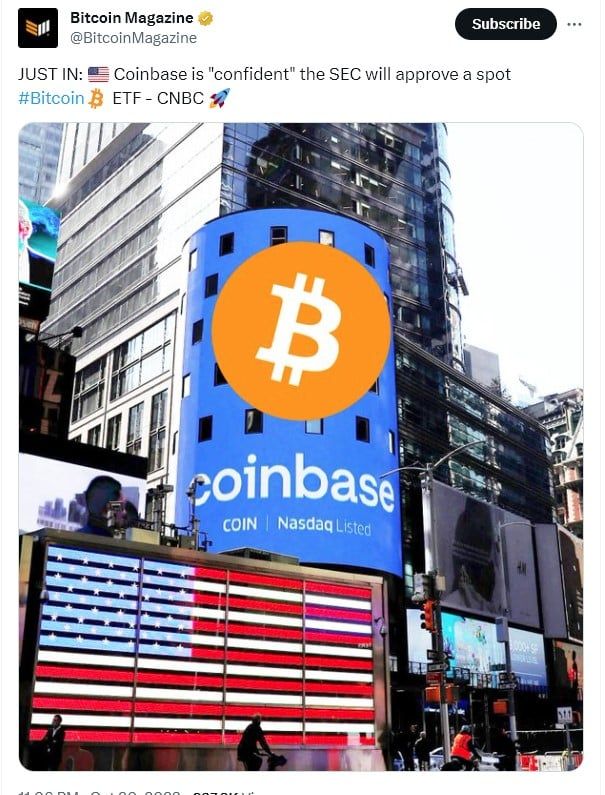 หัวหน้าฝ่ายกฎหมายของ Coinbase มั่นใจว่า Spot Bitcoin ETF จะได้รับการอนุมัติจาก ก.ล.ต.สหรัฐฯ