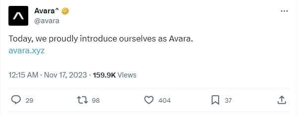 บริษัทแม่ของ Aave รีแบรนด์เป็น Avara พร้อมกับเข้าซื้อกิจการ 'Family Wallet' กระเป๋าเงินบน Ethereum