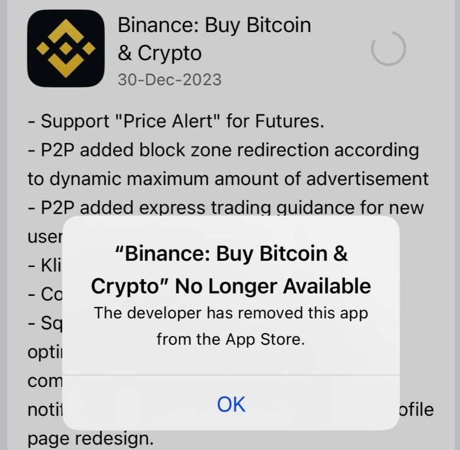 Apple India บล็อกแอป Binance และเว็บเทรด Crypto ชื่อดังอื่น ๆ อีก 8 รายการ