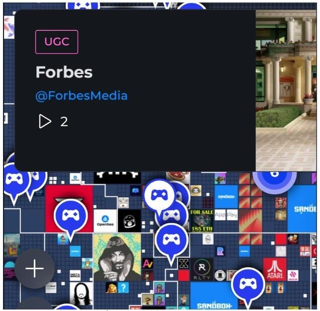 นิตยสาร Forbes เปิดตัว Metaverse และพร้อมให้สาธารณชนเข้าชมได้แล้วใน The Sandbox