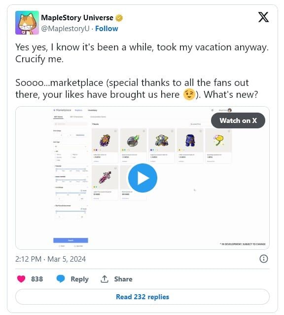 “MapleStory N” ของ Nexon เตรียมขยายไปสู่บล็อกเชน Avalanche