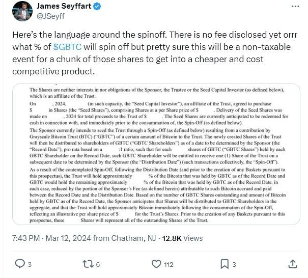 Grayscale ยื่นขอเปิดตัวกองทุน Spot Bitcoin ETF เวอร์ชัน “มินิ” ในชื่อ Grayscale Bitcoin Mini Trust